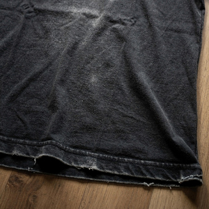 Custom Black Washed Cotton T-Shirt Short Sleeve O-Neck Regular Fit Wash Tee Men Casual Wear Street Style Sun Faded <b>TShirts</b> Mens - Product Image 6