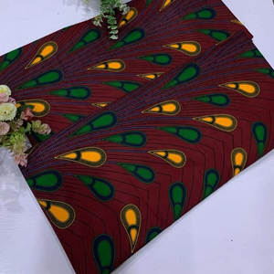 Tela de Algodón 100% con Estampado Africano Personalizado, Estampado Ankara, para Moda Tradicional y Moderna - Product Image 3