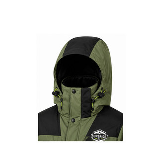 Chaqueta Parka con Capucha Aislante para Hombre, Corte Moderno, Exterior Impermeable, Tejido Transpirable y Protección Invernal de Alta Calidad - Product Image 4