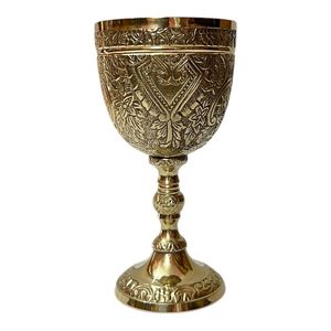 Hot Selling Wholesale Luxury Modern Custom Eco-Friendly Durable Long Stem Brass Handmade Elegant Wine Goblet Housewarming Gift - Product Image 4