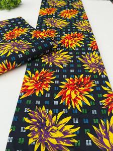 Tela Africana Premium con Estampado de Cera, 100% Algodón, Multicolor Brillante, para Confección de Ropa a Medida, Mozambique - Product Image 6