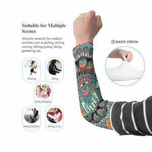 Summer Arm Sleeves Outdoor <b>Cycling</b> Sports Breathable Seamless Sun Protection Sleeves Realistic Arm Cover Sleeves - Product Image 4