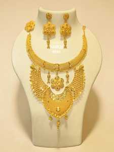 New Fashion Hiphop Style Gold Plated Brass Diamond Women's Jewelry Set Necklace Engagement Wedding Anniversary Gift Party Chunky - Product Image 3