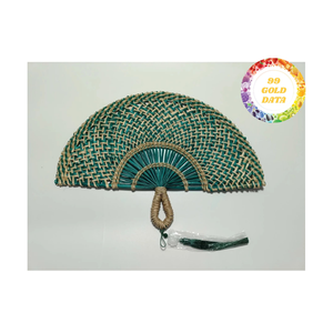 Round <b>Straw</b> Fan Manufacturer Vietnam Handmade Premium OEM ODM Wholesale Bulk Export Product - Product Image 3