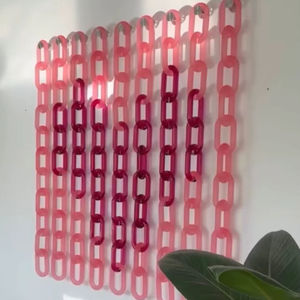 Eslabones de Cadena Hechos a Mano con Resina Transparente Colorida y Ecológica para Decoración de Paredes - Product Image 1