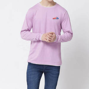 Diseña tu propia camiseta de manga larga con logotipo, camiseta de manga larga con cuello redondo, camiseta de estilo urbano para hombre - Product Image 5