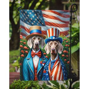 All American Weimaraner Multicolor Garden Flag Buzón Decorativo Yard Banner para Patio Obra de arte para macizos de flores de tamaño de jardín - Product Image 3