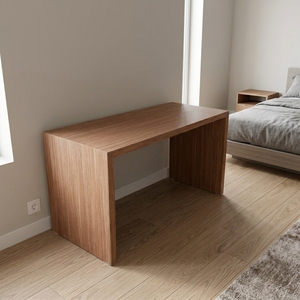 Mesa Consola Moderna de Madera Sólida con Diseño de Cascada, Mesa de Entrada Minimalista, Mesa de Sofá con Acabado de Madera Natural, Mueble Decorativo para Pasillo - Product Image 3