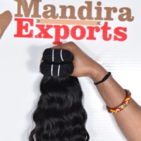 Extensions de cheveux humains ondulés vierges Remy 100 % naturels indiens non traités, à double trame tissée à la machine, alignées sur la cuticule, provenant d'un seul donneur