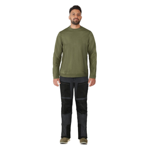 Men's Winter Fleece Sweatshirt 100% Cotton <b>Jumper</b> Custom Logo Silk Screen Printing Solid O-Neck 380g - Product Image 2