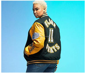 Chaqueta de invierno con bordado personalizado para hombre, chaqueta universitaria con letras, chaqueta de lana cálida, cuero de vaca, diseño de letras personalizable - Product Image 4