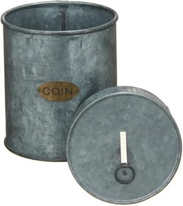 Recipiente de almacenamiento de metal galvanizado de fabricante OEM para la estética de cocinas rústicas y para mejorar la eficiencia de almacenamiento en el hogar. - Product Image 4