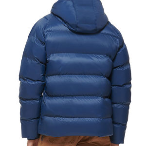 Men's Lightweight Waterproof Breathable Windproof Stand Collar Hood Casual Padded Bubble Puffer Jacket <b>Canvas</b> Fabric <b>Long</b> Winter - Product Image 6