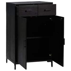 Étagère à chaussures en bois de pin noir massif 29,5 x 15,7 x 43,3 pouces, solution de rangement durable et élégante - Product Image 4