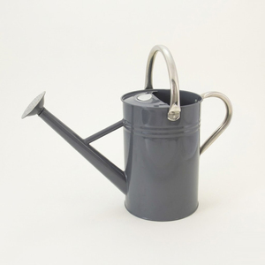 Vintage-Style Galvanized Iron Watering Can Powder Coated Decorative Gardening Tool With Ergonomic Handle For Home <b>Garden</b> Waterer - Product Image 2