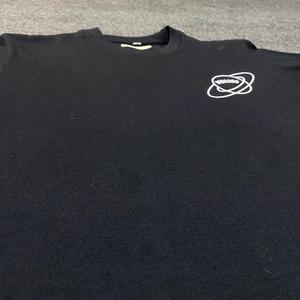 T-shirt noir pour homme, imprimé, manches courtes, col rond, tricoté, décontracté, à porter au quotidien - Product Image 2