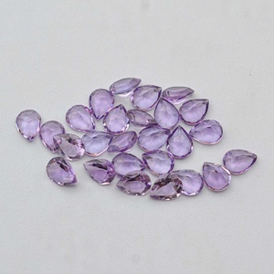 10x14mm Naturel Rose Améthyste Poire Facettes Pierre Taillée En Gros Semi Précieuse Pierre De Naissance Gemme Pour La Fabrication De Bijoux Fournisseur - Product Image 2