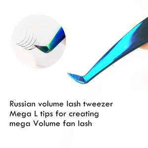 Juego de Pinzas para Extensiones de Pestañas con Logotipo Personalizado, Marca Privada, Acero Inoxidable Dorado, Caja de Acero, Accesorios para Pestañas 2026 - Product Image 5