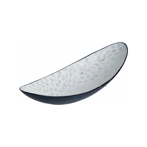 Bandeja de Servir Elegante Hecha a Mano con Forma de Barco de Madreperla para Exhibición de Alimentos y Decoración del Hogar, Ecológica - Product Image 3