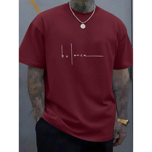 Meilleures ventes – Vente directe fabricant – T-shirt décontracté ample en coton imprimé numérique à séchage rapide, 220 grammes, motif lettres longues, pour usage quotidien - Product Image 4
