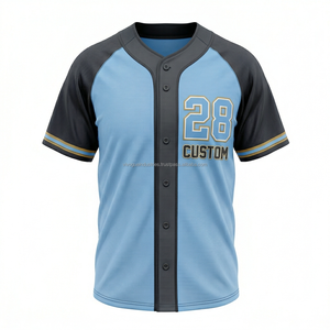 Custom 100% Polyester Lightweight Summer <b>Baseball</b> Shirts Blank Button Down Jersey Streetwear <b>Baseball</b> Jerseys - Product Image 5