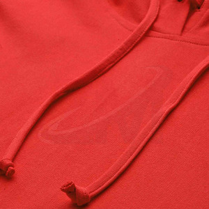 Robe pull tricotée surdimensionnée rouge à capuche et manches longues pour femme, personnalisable, avec poches, pour l'automne – Vente en gros - Product Image 5