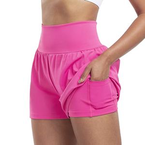 Shorts de course pour femmes, doux, à séchage rapide, extensibles, confortables, respirants, pour la course, la marche et les sports. - Product Image 3