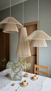 Bulk Contemporary Rattan Bamboo Lampshade Handwoven <b>Light</b> <b>Cover</b> Vietnam Production by VIFARMEX - Product Image 3