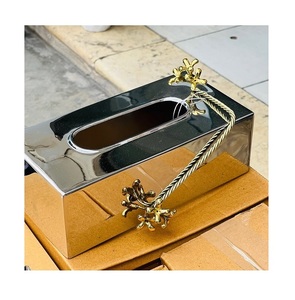 Fantastic Design Gold <b>Color</b> Napkin Holder Exclusive Quality Customized Size <b>Tissue</b> <b>Paper</b> Holder At Best Price - Product Image 6
