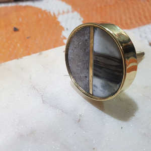 Perillas Redondas Blancas de Resina de Lujo Hechas a Mano, Perillas Decorativas de Piedra para Cajones, Tiradores de Puerta de Armario - Product Image 5