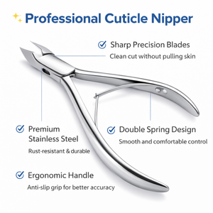 Professional High Quality Stainless Steel Curved Blade <b>Nail</b> Cuticle Nipper Precision Cutter Manicure Pedicure Finger <b>Tool</b> - Product Image 2