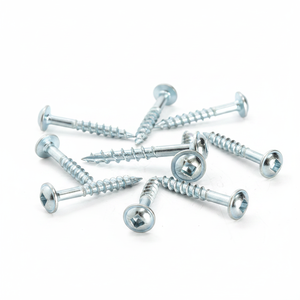 Vis à tête cylindrique en acier au carbone classe 4, zinguées, filetage grossier, métriques, pointe acérée, embout Phillips, marque PDC, modèle 8 - Product Image 5