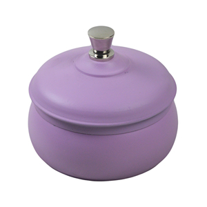 Fancy Round Silver & Gold <b>Decorated</b> Storage Canister with <b>Lid</b> Spicy Kitchen Sugar Pot for Food Spice Coffee Use - Product Image 2