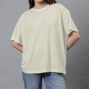 Camiseta de tela premium para mujer, para uso casual y comodidad duradera, camiseta para mujer con MOQ bajo. - Product Image 3