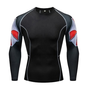 Personnalisé à manches longues coupe ample Rash Guard Surf Shirt Sports nautiques maillots de bain séchage rapide vêtements de course Se - Product Image 5
