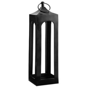 New Arrival <b>Black</b> Metal <b>Lantern</b> Panels Handle Eco-Friendly Durable Modern Design Home Accent Lighting Perfect Table Decor - Product Image 2