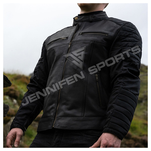 Men's Classic Motorcycle <b>Jacket</b> Handmade High Quality Genuine Cowhide Nubuck Leather <b>Biker</b> <b>Jacket</b> Fashionable Style - Product Image 4