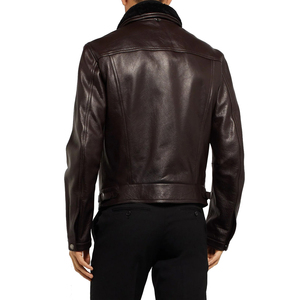 Chaqueta de Cuero con Forro de Piel para Hombre, Abrigo de Invierno Premium 2026, Nueva Llegada, Alta Calidad, Logotipo Personalizado, ODM, OEM, Exportación, Ropa de Moda - Product Image 3