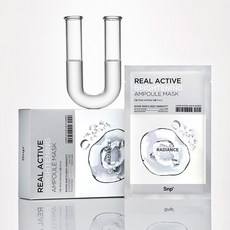 Maschera in Fogli Snp Real Active Brightening Ampoule (10 Pezzi) Idratante, Lenitiva, Sbiancante e Rassodante - Sconto 10 - Product Image 1