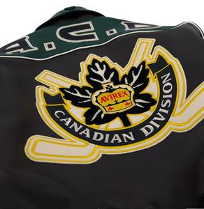 TITAN TREAD WEAR <b>Men's</b> PU <b>Leather</b> Waterproof Biker Varsity <b>Jacket</b> Green Brown Embroidered Patch Design Stand Collar Winter Wear - Product Image 5