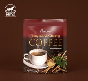 Café Instantáneo Tongkat Ali de Etiqueta Privada OEM, Sabor Clásico, Aroma Intenso, en Sobres Prácticos, Malasia - Product Image 1