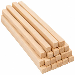 Varillas Cuadradas de Madera Premium, Palos de Madera Maciza Duraderos para el Ensamblaje de Muebles y Manualidades - Product Image 1