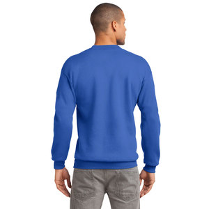 เสื้อสเวตเชิ้ตคอกลมสีเทาเฮเธอร์สำหรับผู้ชาย ผ้าฝ้ายหนา 100% 260GSM เสื้อคอกลมแบบสวมใส่สบาย - Product Image 1