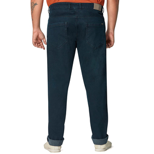 กางเกงยีนส์ทรงตรงผู้ชายไซส์ใหญ่ ผ้าเดนิมแท้ 100% ระบายอากาศได้ดี แห้งเร็ว สีพื้นเรียบ รับผลิตตามแบบ OEM/ODM ราคาขายส่ง - Product Image 5