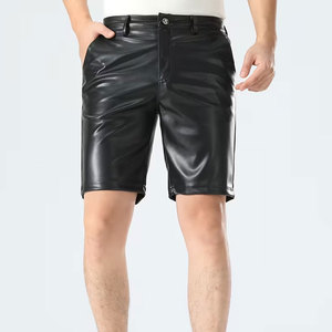 2026 New Style Men's Casual Leather <b>Shorts</b> <b>Quick</b> <b>Dry</b> Solid Pattern Leather <b>Shorts</b> for Outdoor Use for Sale In Low Price - Product Image 1