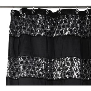 12pc Classic Luxury Fabric Bathroom Shower <b>Curtain</b> Set with Unique Design & <b>Hooks</b> - Product Image 4