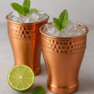 Copa de vino de cobre de calidad hotelera, copa de cobre de calidad para restaurante, copa de cobre de grado hoteletero, copa de cobre comercial - Product Image 1