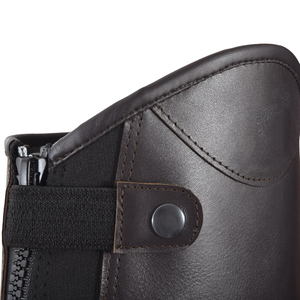 Faux Leather Half <b>Chaps</b> Men Regular Fit Solid Color Zipper Closure Equestrian <b>Riding</b> Accessories - Product Image 5