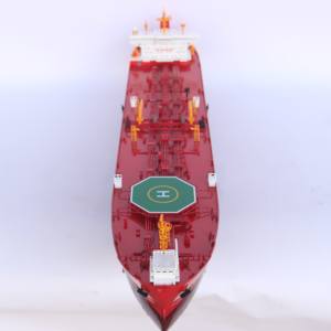 EVITA OIL TANKER - Maqueta de Madera Hecha a Mano del Buque de Carga Comercial Noruego - Product Image 5