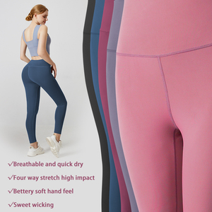 Custom Breathable Sports Fitness Apparel Gym Pants Women <b>High</b> Waist Yoga Leggings Activewear Workout <b>Tights</b> 2026 - Product Image 3